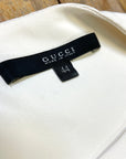 @Gucci Vintage Designer Boat Neck Structured Top Tops Public Butter