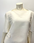 @Gucci Vintage Designer Boat Neck Structured Top Tops Public Butter