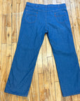 Incredible Plus Size Vintage 70s Orange Tab Levi's For Men "With a Skosh More Room" Super Soft Denim Jeans 41" Waist Bottoms Public Butter