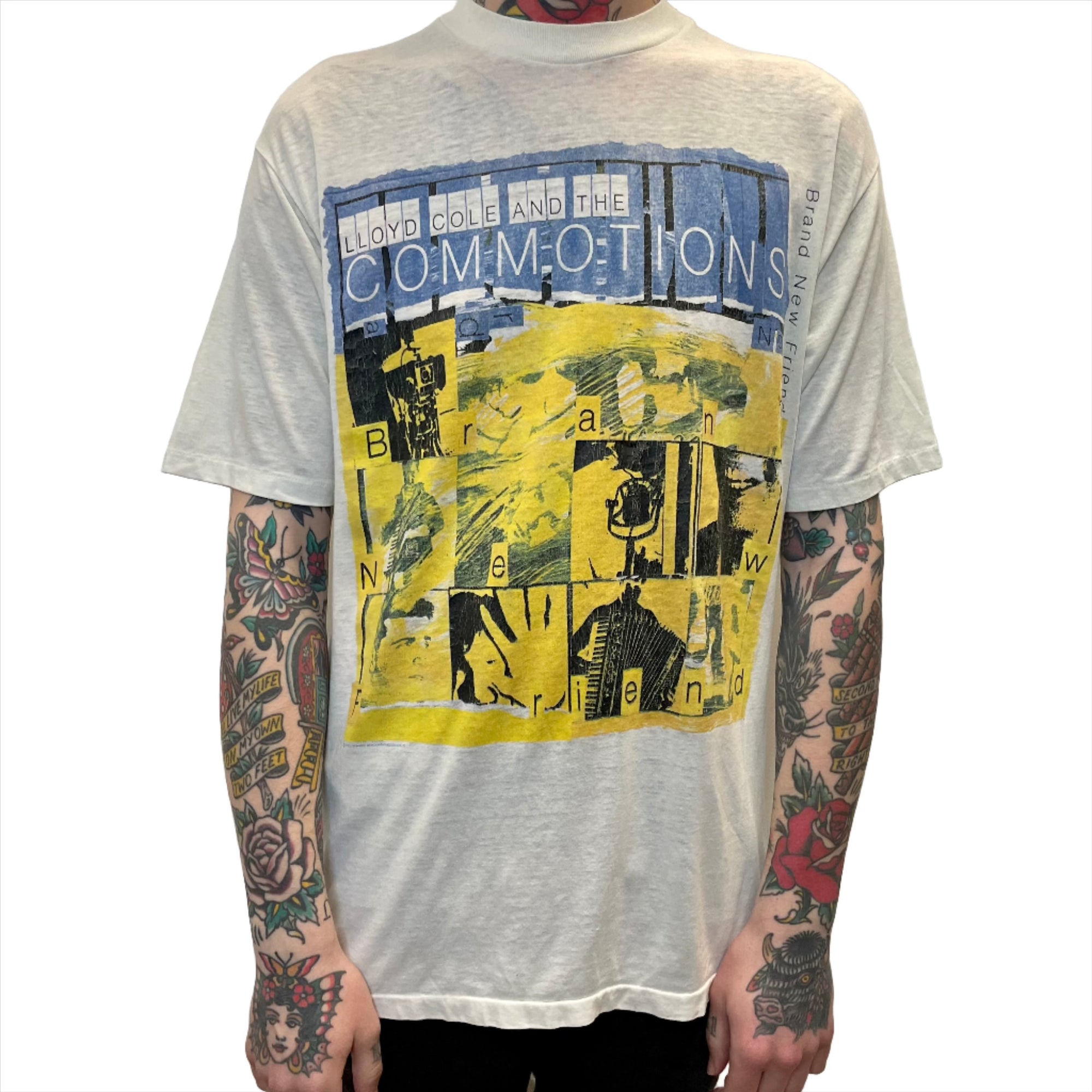 Lloyd Cole And The Commotions 1986 Tour Single Stitch T-Shirt Size XL T-Shirts Public Butter