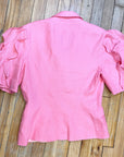 @Lolita Lempicka Vintage Designer Linen Suit Tops Public Butter