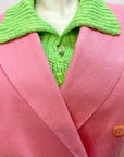 @Lolita Lempicka Vintage Designer Linen Suit Tops Public Butter