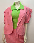 @Lolita Lempicka Vintage Designer Linen Suit Tops Public Butter