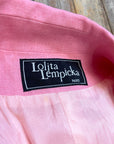 @Lolita Lempicka Vintage Designer Linen Suit Tops Public Butter