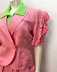 @Lolita Lempicka Vintage Designer Linen Suit Tops Public Butter