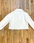 @Louis Vuitton Vintage Designer Flocked Cropped Jacket Tops Public Butter