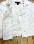 @Louis Vuitton Vintage Designer Flocked Cropped Jacket Tops Public Butter