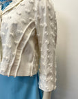 @Louis Vuitton Vintage Designer Flocked Cropped Jacket Tops Public Butter