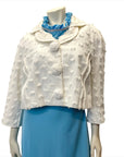 @Louis Vuitton Vintage Designer Flocked Cropped Jacket Tops Public Butter