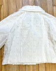 @Louis Vuitton Vintage Designer Flocked Cropped Jacket Tops Public Butter