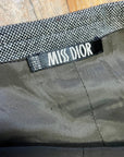 Made In France Vintage Miss Dior Wool Skirt 24" Waist Tops Black Market Toronto