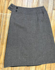 Made In France Vintage Miss Dior Wool Skirt 24" Waist Tops Black Market Toronto