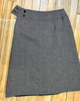 Made In France Vintage Miss Dior Wool Skirt 24" Waist Tops Black Market Toronto