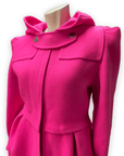 Marc by Marc Jacobs Hot Pink Hooded Coat Jackets & Coats Public Butter