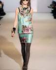 Marni Fall '09 Vintage Designer Embroidered Floral Skirt Size 30" Bottoms Public Butter