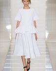 Marni Spring ‘13 Vintage Designer Crisp White Peplum Top Size M Tops Public Butter