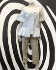@Marni Vintage Designer Starchy Peplum Top Size Tops Public Butter