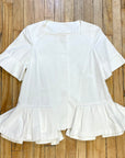 @Marni Vintage Designer Starchy Peplum Top Size Tops Public Butter
