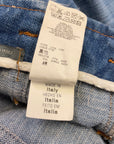 McQ by Alexander McQueen Vintage Designer Denim Paneled Skirt Made in Italy Size 31" Bottoms Public Butter