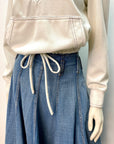 McQ by Alexander McQueen Vintage Designer Denim Paneled Skirt Made in Italy Size 31" Bottoms Public Butter
