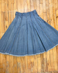 McQ by Alexander McQueen Vintage Designer Denim Paneled Skirt Made in Italy Size 31" Bottoms Public Butter