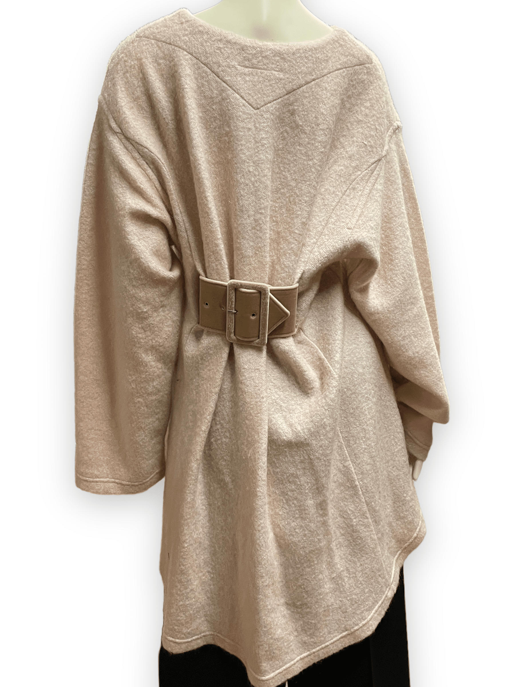 MM6 Maison Margiela Vintage Designer Hi-Low Top with Belt Jackets & Coats Public Butter
