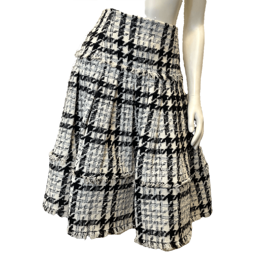 @Oscar de la Renta Vintage Designer Tweed Skirt Size Tops Public Butter 