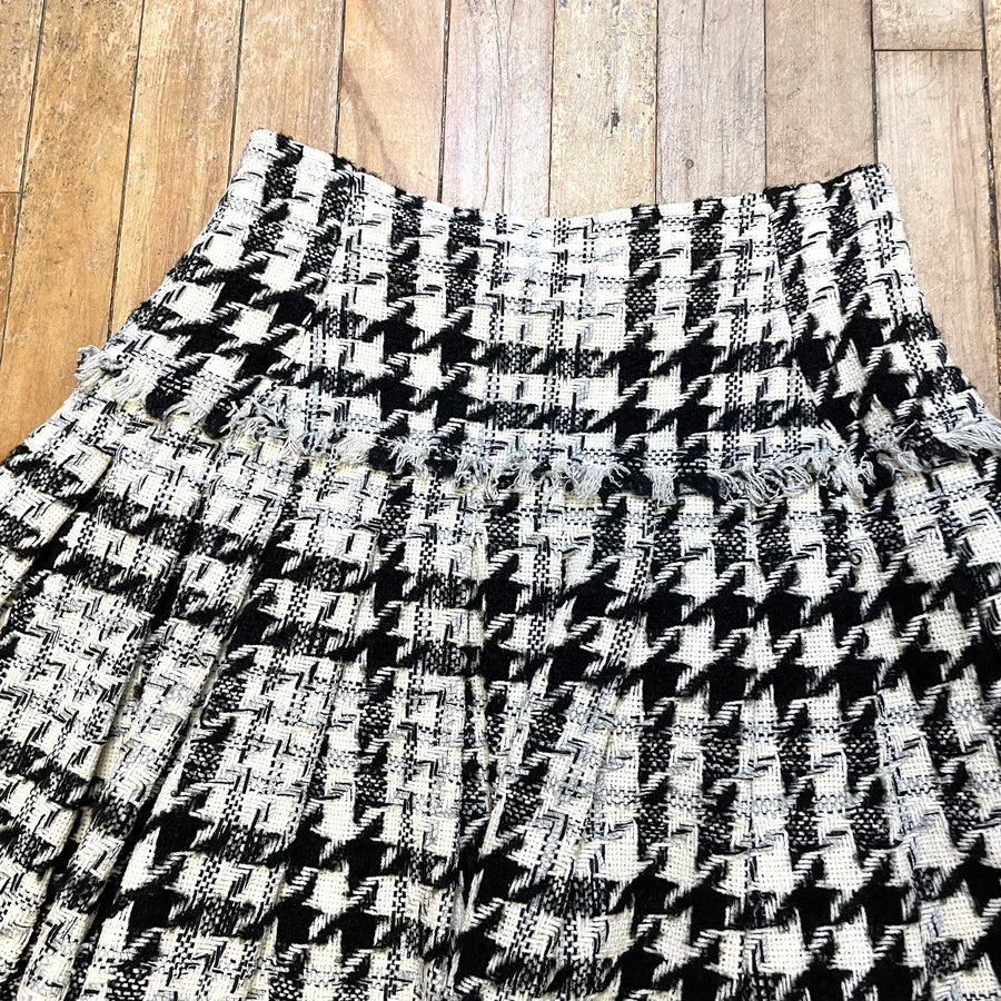 @Oscar de la Renta Vintage Designer Tweed Skirt Size Tops Public Butter 