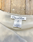 @Oscar de la Renta Vintage Designer Tweed Skirt Size Tops Public Butter