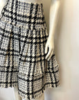 @Oscar de la Renta Vintage Designer Tweed Skirt Size Tops Public Butter