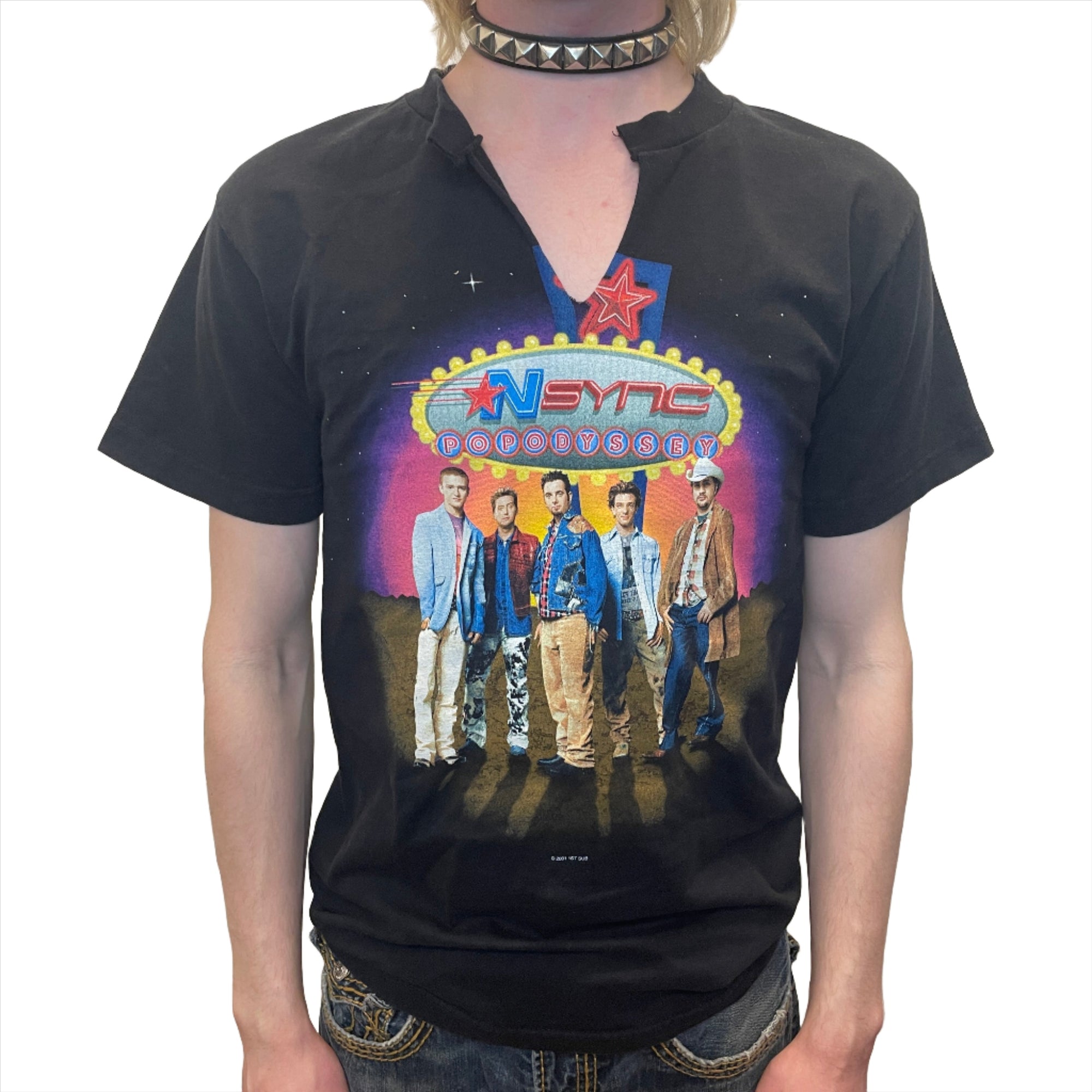 RARE 2001 NSync Pop Odyssey Vintage Winterland Graphic T-Shirt Size Small T-Shirts Public Butter