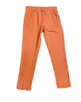 RARE 60s Wrangler Sanforized Blue Bell Made in Canada Creamsicle Coloured Twill Trousers with Pocket Rivets and Lightning Zipper Size 28" Bottoms Public Butter