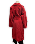 Sonia Rykiel Fluffy Red Alpaca Blend Robe Style Coat Made in France Size M Jackets & Coats Public Butter