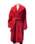 Sonia Rykiel Fluffy Red Alpaca Blend Robe Style Coat Made in France Size M Jackets & Coats Public Butter