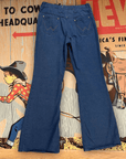 Vintage 60s/70s Soft Denim Wrangler Bell Bottoms Made in USA 31" Waist Bottoms Public Butter