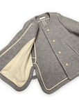 Vintage Chloe Designer Grey Capelet with Toggles Size L Jackets & Coats Public Butter