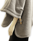 Vintage Chloe Designer Grey Capelet with Toggles Size L Jackets & Coats Public Butter