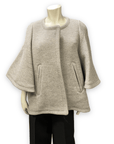 Vintage Chloe Designer Grey Capelet with Toggles Size L Jackets & Coats Public Butter