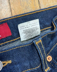Vintage Deadstock Dark Wash Levi's Stretch Relaxed Fit 550s Made in Canada 29" Waist Bottoms Public Butter