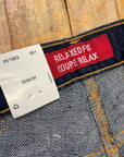 Vintage Deadstock Dark Wash Levi's Stretch Relaxed Fit 550s Made in Canada 29" Waist Bottoms Public Butter