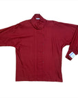 Vintage Guy Laroche Pinstripe Cranberry Red Wool Blend Top Made In France Size M Tops Public Butter