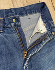 Vintage Mid-Century Patched Perfection Circle S High Waisted Ranch Selvedge Denim Jeans Petite/Youth 23" Waist Bottoms Public Butter