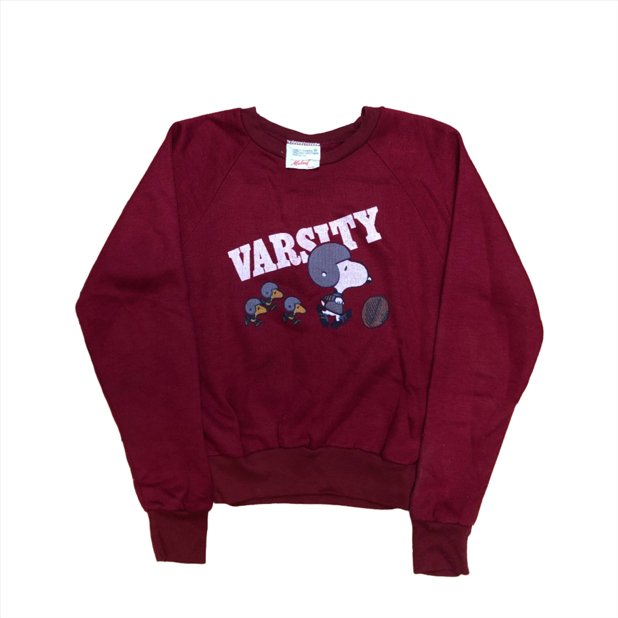 Vintage Peanuts Varsity Made In Canada Raglan Single Stitch Crewneck Size XS Crewnecks & Hoodies Black Market Toronto
