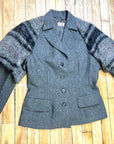 Vintage Philosophy Di Alberta Ferretti Designer Wool Blend Women's Blazer Size S Tops Black Market Toronto