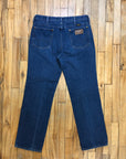 Wrangler True Blue Straight Leg Vintage Mid-Rise Jeans Made In USA 32" Waist Bottoms Black Market Toronto