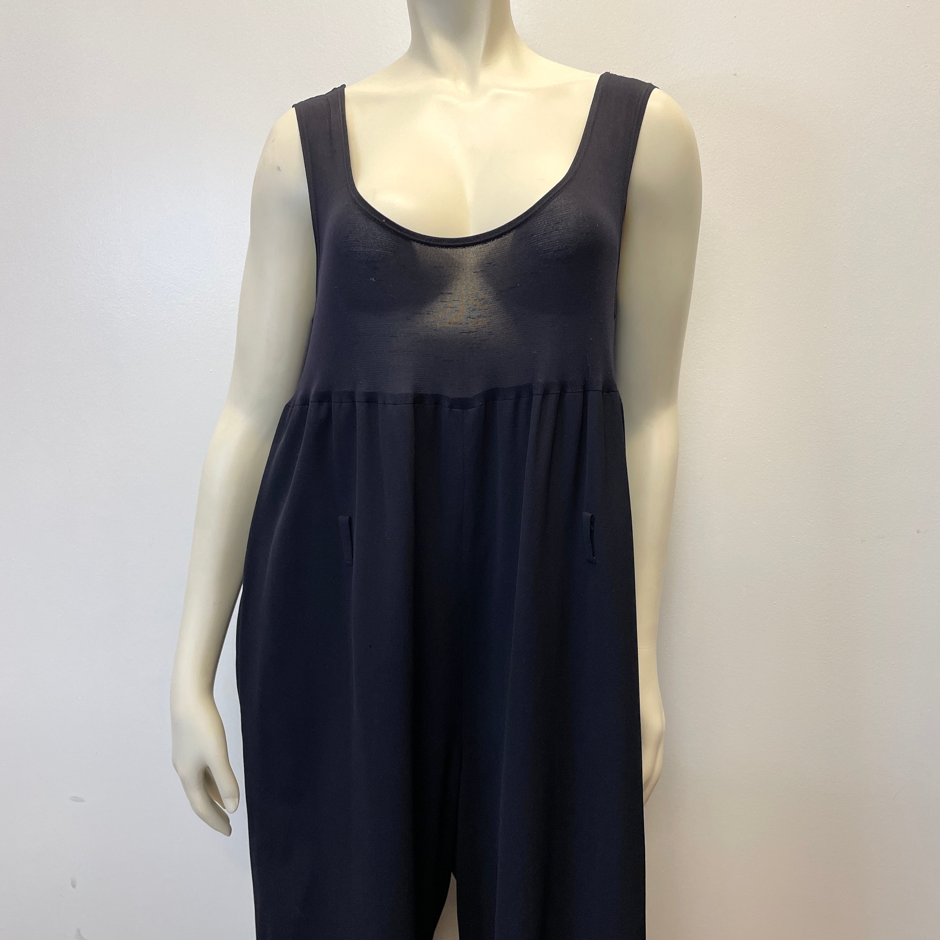 Yohji Yamamoto Navy Blue Vintage Designer Jumpsuit Size M
