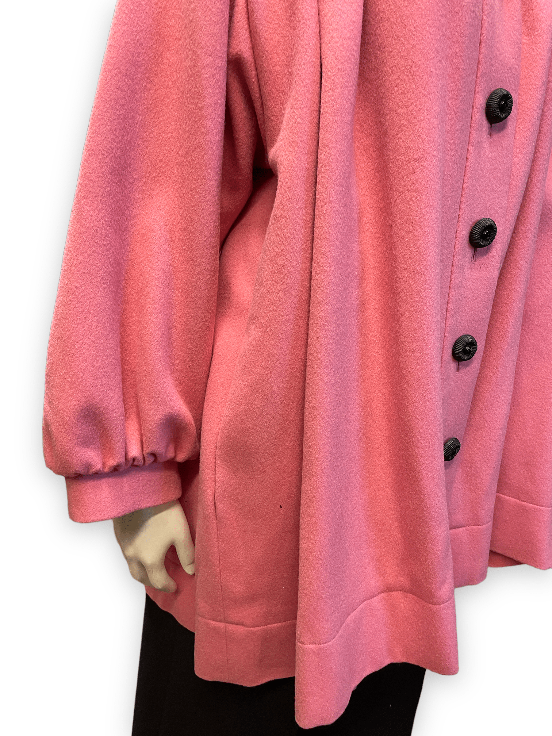 Yves Saint Laurent "Rive Gauche" Vintage Deisgner Bubblegum Pink Wool Party Coat Size M Jackets & Coats Public Butter