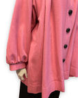 Yves Saint Laurent "Rive Gauche" Vintage Deisgner Bubblegum Pink Wool Party Coat Size M Jackets & Coats Public Butter