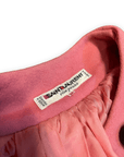 Yves Saint Laurent "Rive Gauche" Vintage Deisgner Bubblegum Pink Wool Party Coat Size M Jackets & Coats Public Butter