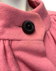 Yves Saint Laurent "Rive Gauche" Vintage Deisgner Bubblegum Pink Wool Party Coat Size M Jackets & Coats Public Butter